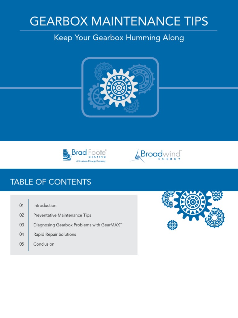 Gearbox Maintenance Tips Keep Your Gearbox Humming Along PDF