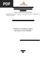 O Bullying e a Discriminação Religiosa