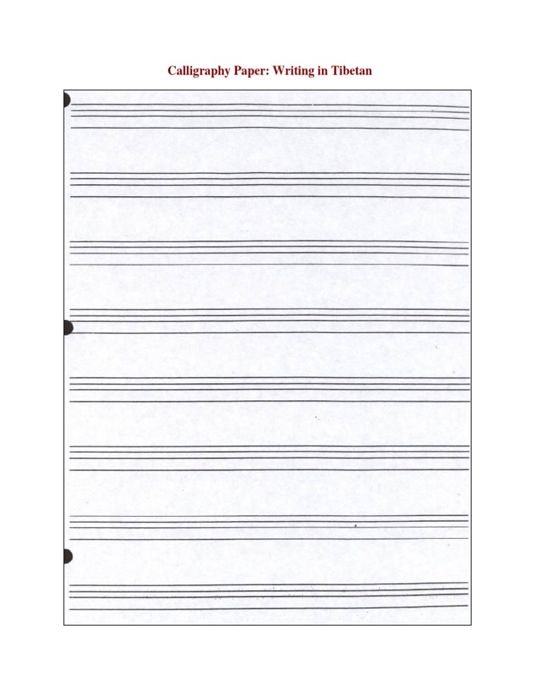 Calligraphy Paper | PDF