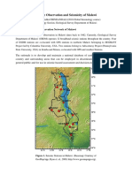 Seismic Observation and Seismicity of Malawi