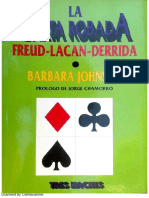 Johnson - La Carta Robada, Poe, Lacan, Derrida PDF
