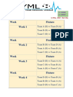 Week Fixture Week 1: ©dahir Ahmed Sport Chairman