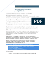 Fundamentos de La Administracion