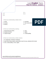 Read UK: Nowruz - Answers: - Exercises