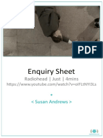 Enquiry Sheet: Radiohead - Just - 4mins