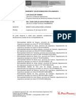 MEMO N° 220-2019-Jefe Operaciones- REMITO DECLARACIONES JURADAS