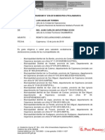 MEMO N° 239-2019-Jefe Operaciones- REMITO DECLARACIONES JURADAS