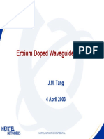 Erbium Doped Waveguide Amplifiers