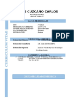 Curriculum Vitae Celeste