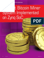 Efficient Bitcoin Miner System Implemented On Zynq SoC