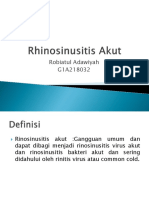 Rhinosinusitis Akut Epos 31 Mei 2019
