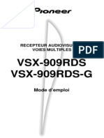 Notice Pioneer VSX 909 RDS