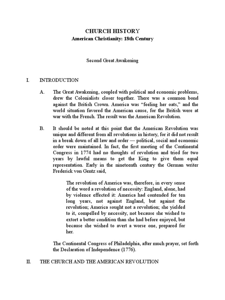 Great Awakening 2nd | PDF | Calvinism | American Revolution