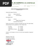 Surat Keterangan Penghasilan Tunai  PDF