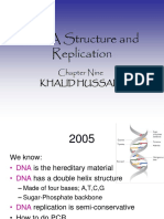 DNA Structure and Replication: Chapter Nine Khalid Hussain