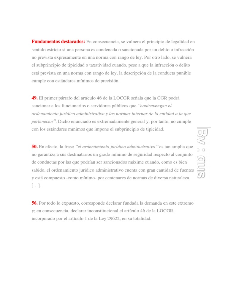 Resumen de La Sentencia 020-2015 TC | PDF