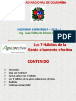 Los 7 Hábitos de La Gente Altamente Efectiva: Ingenieria Estrategica - 2019 - 1