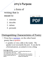 Poetry's Purpose - Poetry Is A Form of Writing That Is Meant To