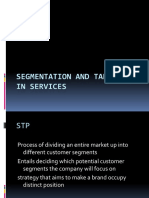Segmentation and Targeting in Services