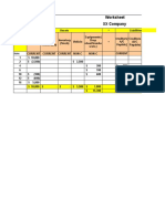 Worksheet XX Company: Creditors (A/C Payable)