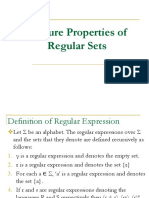 Closure Properties of Regular Sets: Beulah A. Ap/Cse