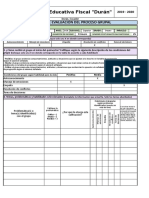 Formato de Informe Quimestral - Desarrollo Humano Integral