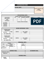 Employee Information Form