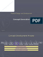 Concept Generation: Product Design and Development