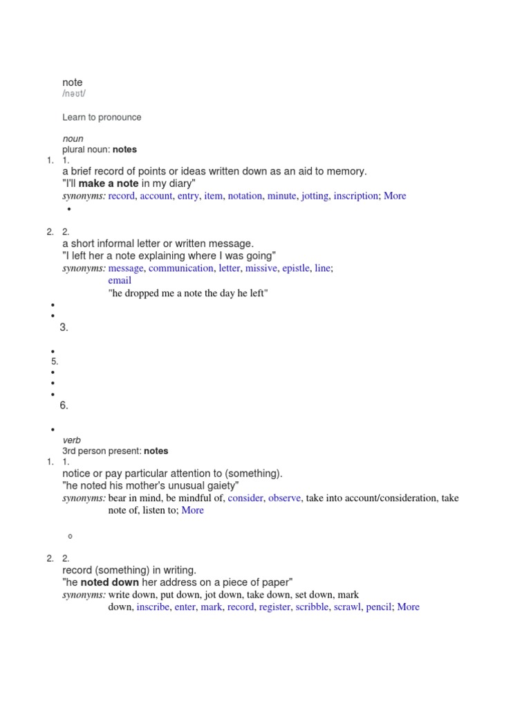 Definition and Uses of 