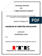 Bachelor of Computer Application: "Clinic Appointment System"