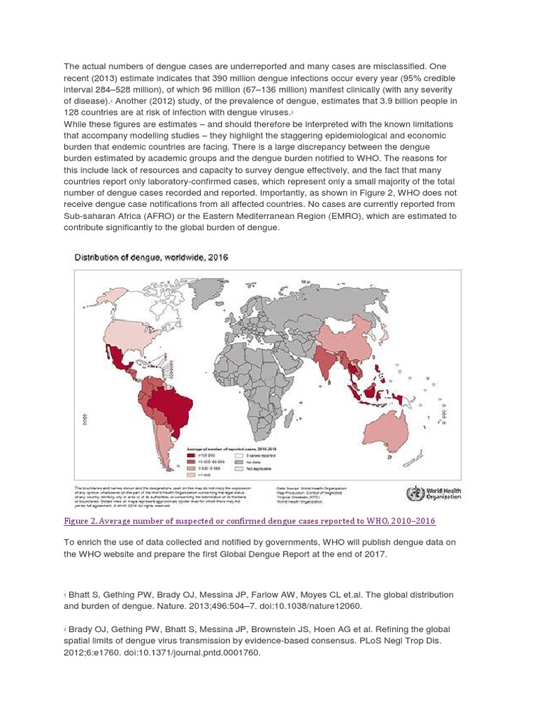 Global Dengue Case Estimates 2010-2016 | PDF | Social Science