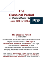 The Classical Period: of Western Music History