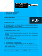 Material Safety Data Sheet Denture Base Acrylic Polymer: 1. Identification