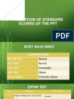 Validaton of Standard Scores1 PFT
