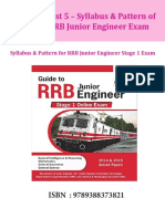 Disha Publication Syllabus Pattern For RRB Junior Engineer Stage 1 Exam. CB1198675309