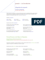 DA & WO Compounds - An Introduction: DA As The Object of A Preposition (Da-Compound)