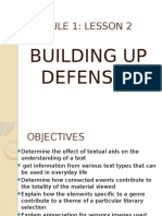 Building Up Defenses