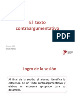11A N04I El Texto Contraargumentativo 2019-Marzo
