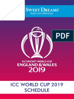 Icc World Cup 2019 Schedule