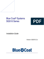 SG510 Installation Guide (SGOS 5.2.x)