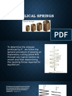 Helical Springs and Shear and Moment Diagram