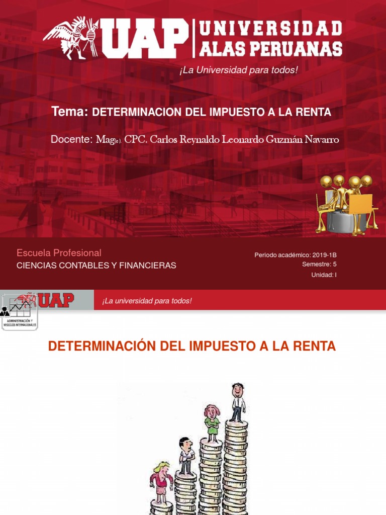Determinación del Impuesto a la Renta | PDF | Impuesto sobre la renta ...