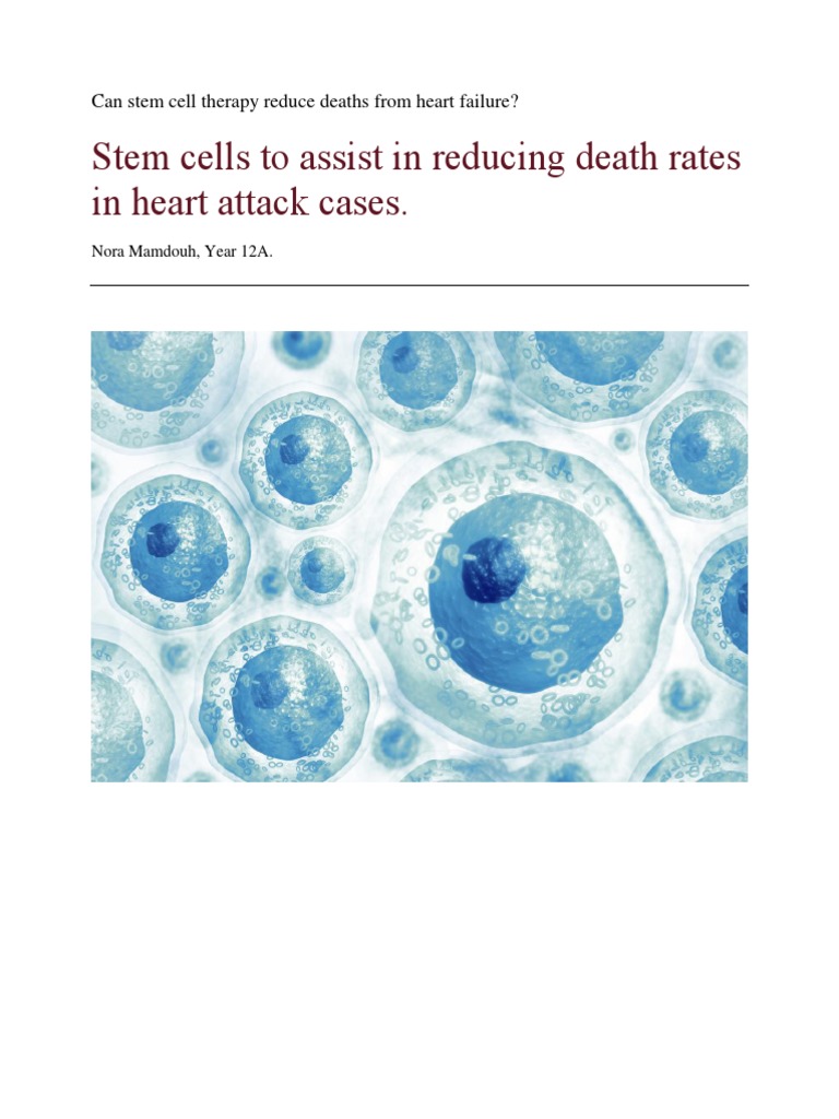 Stem Cells For Heart Failure | PDF | Stem Cell | Heart