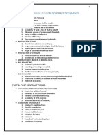 Part A: Pre Contract Period: Engineers' Responsibilities Contract Documents