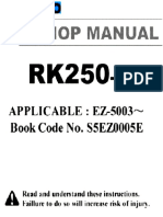 Kobelco Crane Rk250 3 Shop Manual
