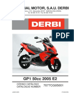 Everything you need to know about the Derbi GP1 50cc 2005 E2 motorcycle