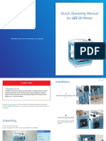 Quick Operating Manual For ISEE 3D Printer: Patented Product, and Counterfeiting Is Not Allowed