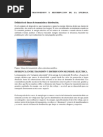 Sistemas de Transmision y Distribucion de La Energia Electrica