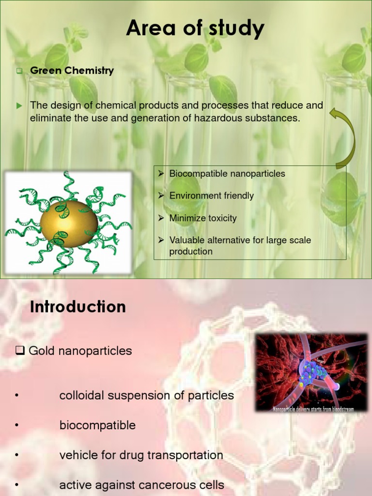Green Synthesis of Biocompatible Gold Nanoparticles | PDF | Polyphenol ...