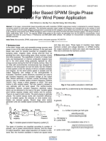 Microcontroller Based SPWM Single Phase Inverter For Wind Power Application